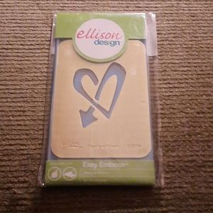 Ellison easy emboss heart w arrow #22576